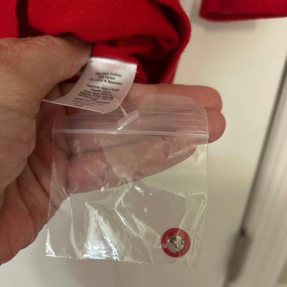 Talbots Pima Cotton Blend Red Cardigan Sweater 3/4 Sleeve Size X Preppy Academia - Picture 13 of 13